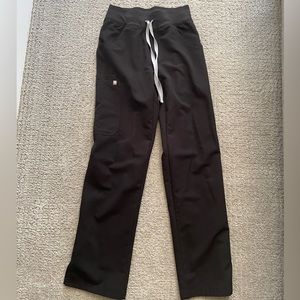 Figs high waisted black scrub bottom